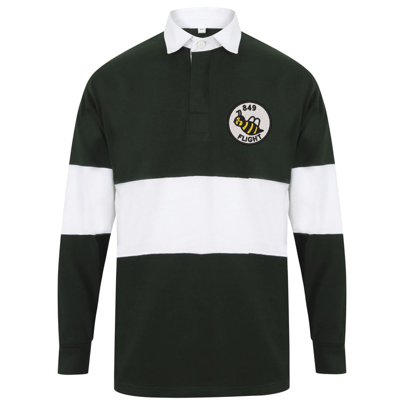 849 Squadron Flight B Long Sleeve Panelled Rugby Shirt