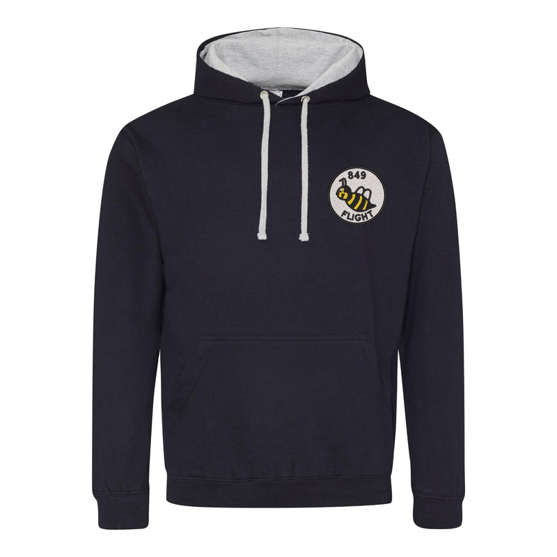 849 Squadron Flight B Varsity Contrast Hoodie