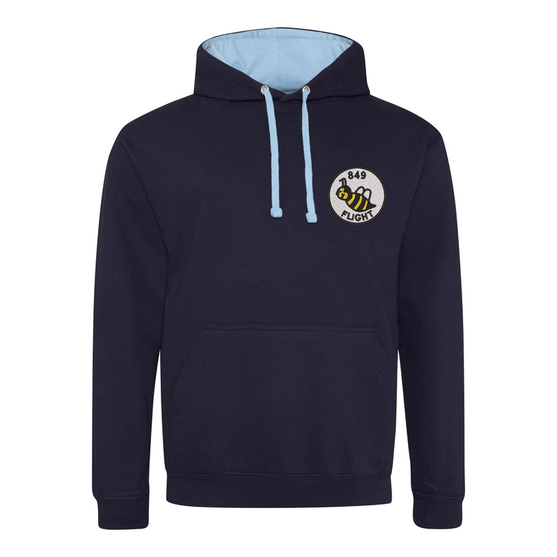 849 Squadron Flight B Varsity Contrast Hoodie