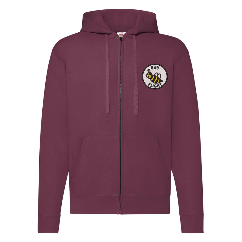 849 Squadron Flight B Zipped Hoodie