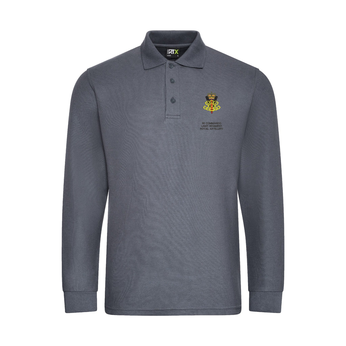 95 Commando Light Regiment Royal Artillery Long Sleeve Polo Shirt — The ...