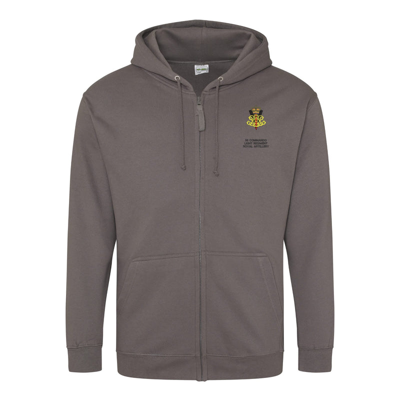 95 Commando Light Regiment Royal Artillery Zipped Hoodie