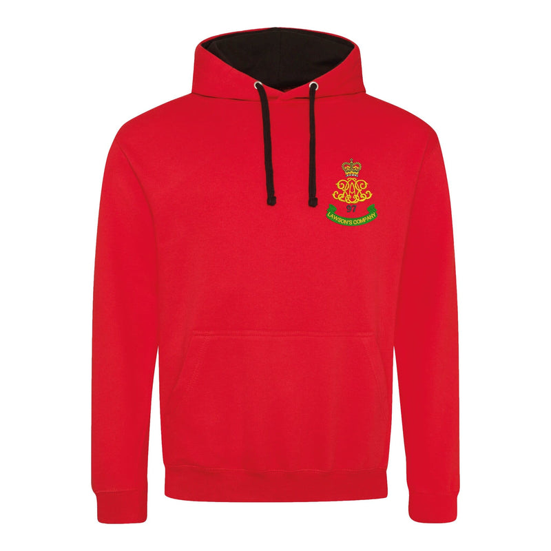 97 Battery (Lawson's Company) Royal Artillery Varsity Contrast Hoodie