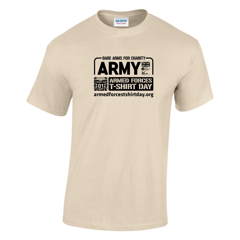 Armed Forces T-Shirt Day 2026 - Army Cotton T-Shirt (Black Print)