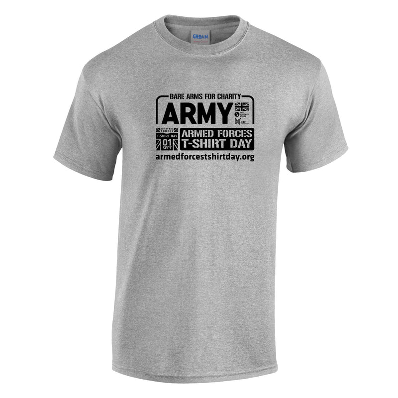 Armed Forces T-Shirt Day 2026 - Army Cotton T-Shirt (Black Print)