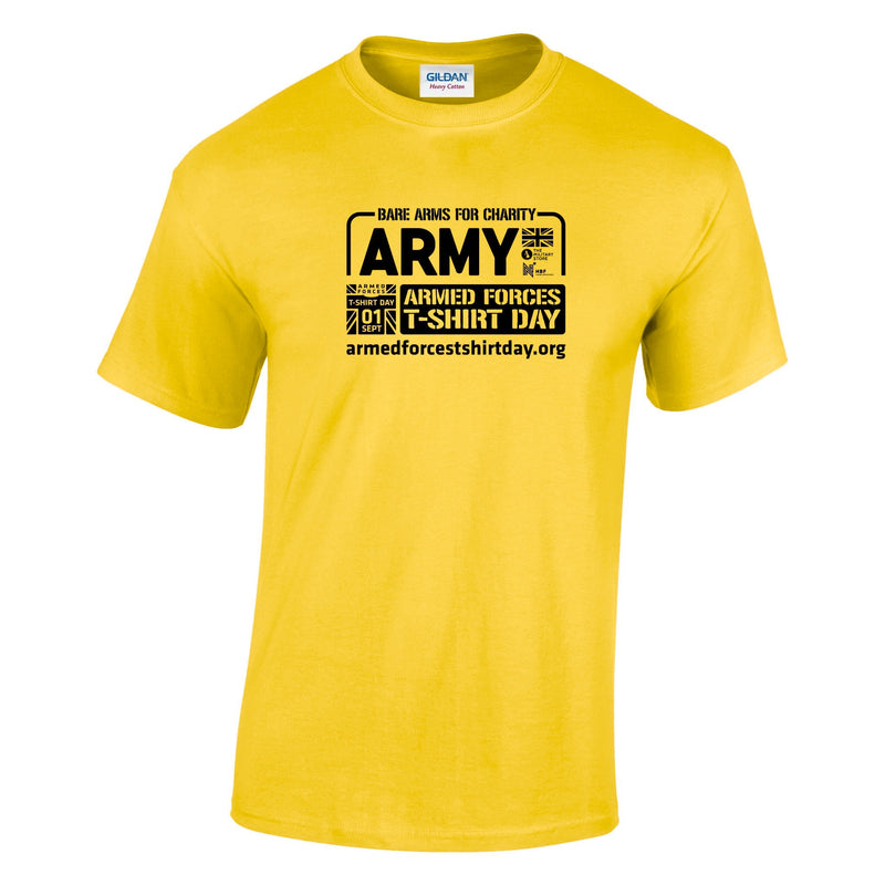 Armed Forces T-Shirt Day 2026 - Army Cotton T-Shirt (Black Print)