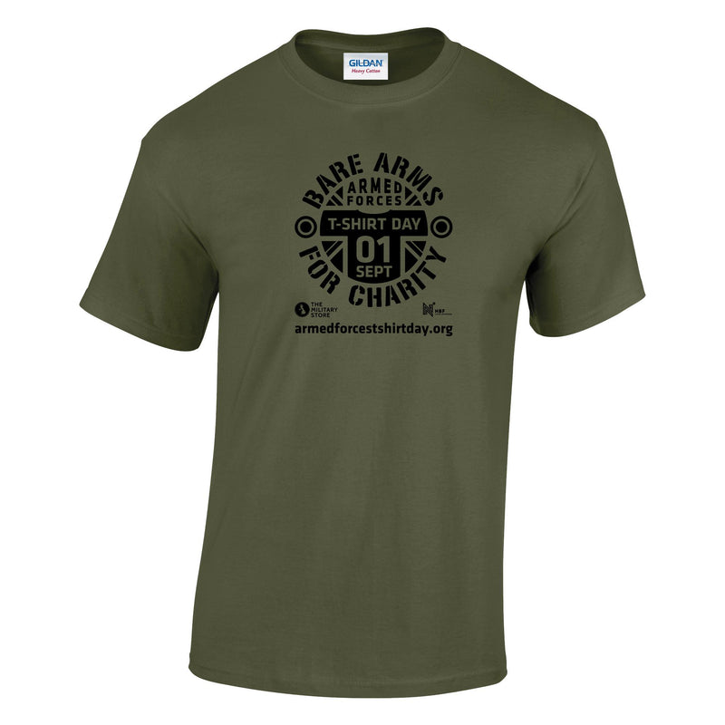 Armed Forces T-Shirt Day 2026 - Classic Cotton T-Shirt (Black Print)