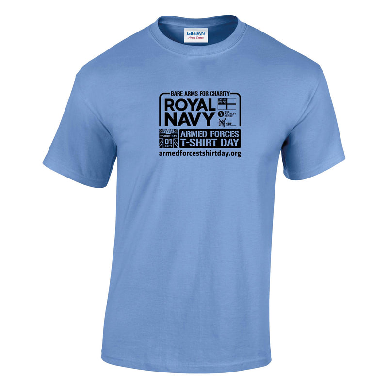 Armed Forces T-Shirt Day 2026 - Royal Navy Cotton T-Shirt (Black Print)