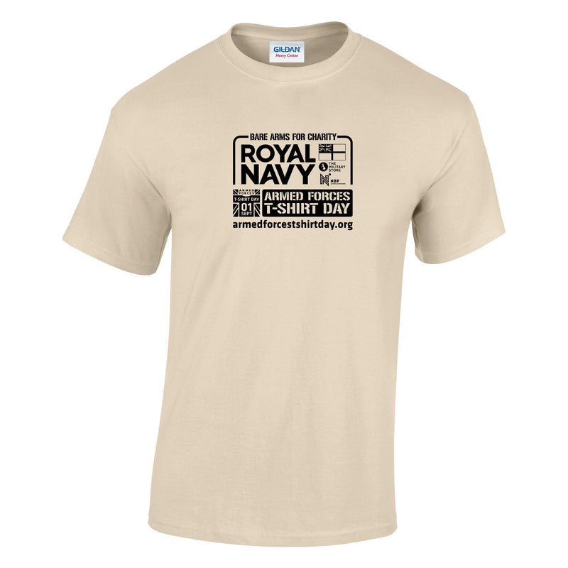 Armed Forces T-Shirt Day 2026 - Royal Navy Cotton T-Shirt (Black Print)