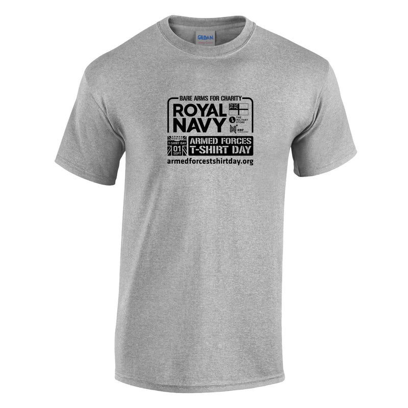 Armed Forces T-Shirt Day 2026 - Royal Navy Cotton T-Shirt (Black Print)