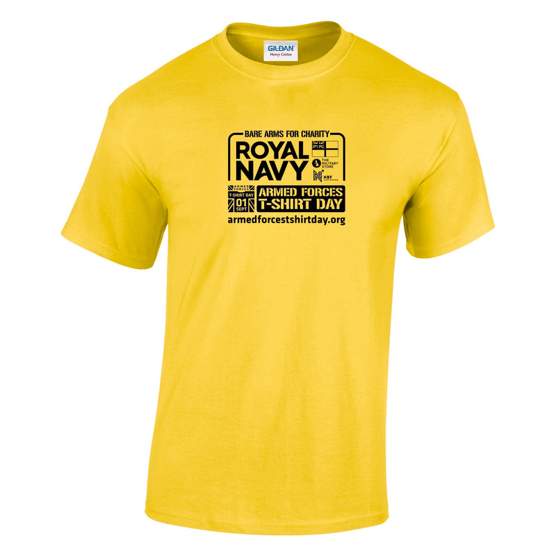 Armed Forces T-Shirt Day 2026 - Royal Navy Cotton T-Shirt (Black Print)