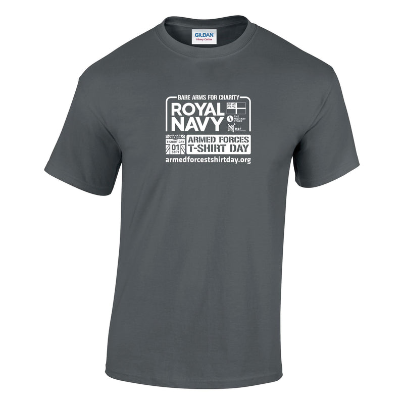 Armed Forces T-Shirt Day 2026 - Royal Navy Cotton T-Shirt (White Print)