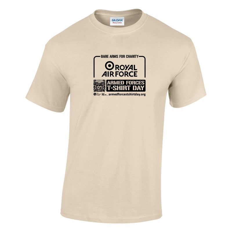 Armed Forces T-Shirt Day 2026 - Royal Air Force Cotton T-Shirt (Black Print)