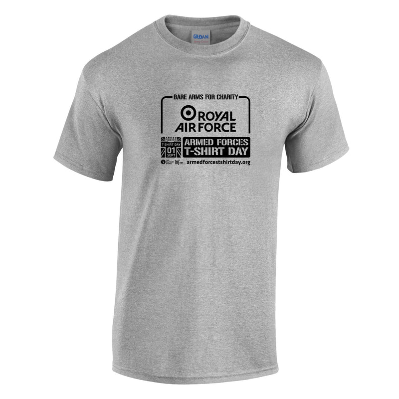 Armed Forces T-Shirt Day 2026 - Royal Air Force Cotton T-Shirt (Black Print)