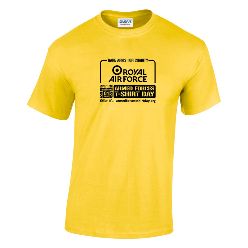 Armed Forces T-Shirt Day 2026 - Royal Air Force Cotton T-Shirt (Black Print)