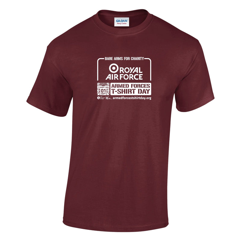 Armed Forces T-Shirt Day 2026 - Royal Air Force Cotton T-Shirt (White Print)
