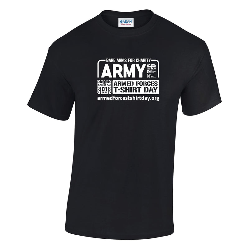 Armed Forces T-Shirt Day 2026 - Army Cotton T-Shirt (White Print)