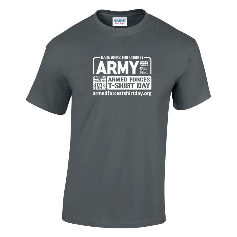 Armed Forces T-Shirt Day 2026 - Army Cotton T-Shirt (White Print)