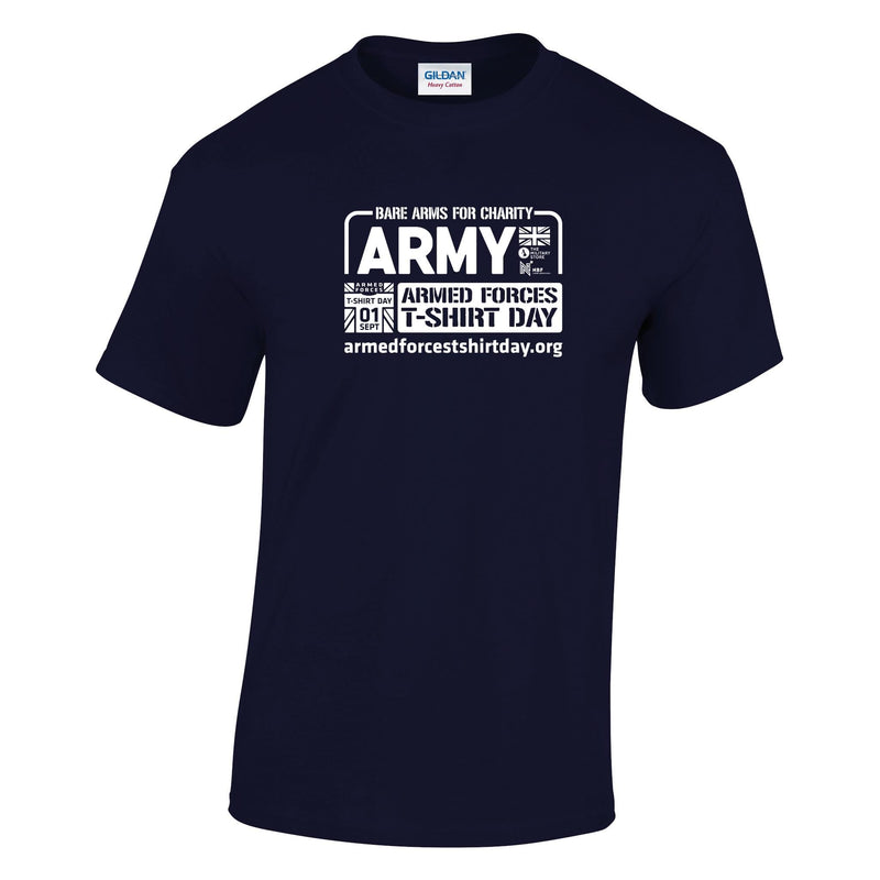 Armed Forces T-Shirt Day 2026 - Army Cotton T-Shirt (White Print)