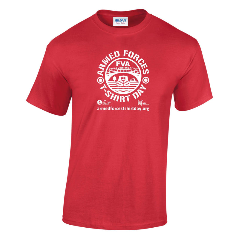 Armed Forces T-Shirt Day 2026 - Afloat Cotton T-Shirt (White Print)