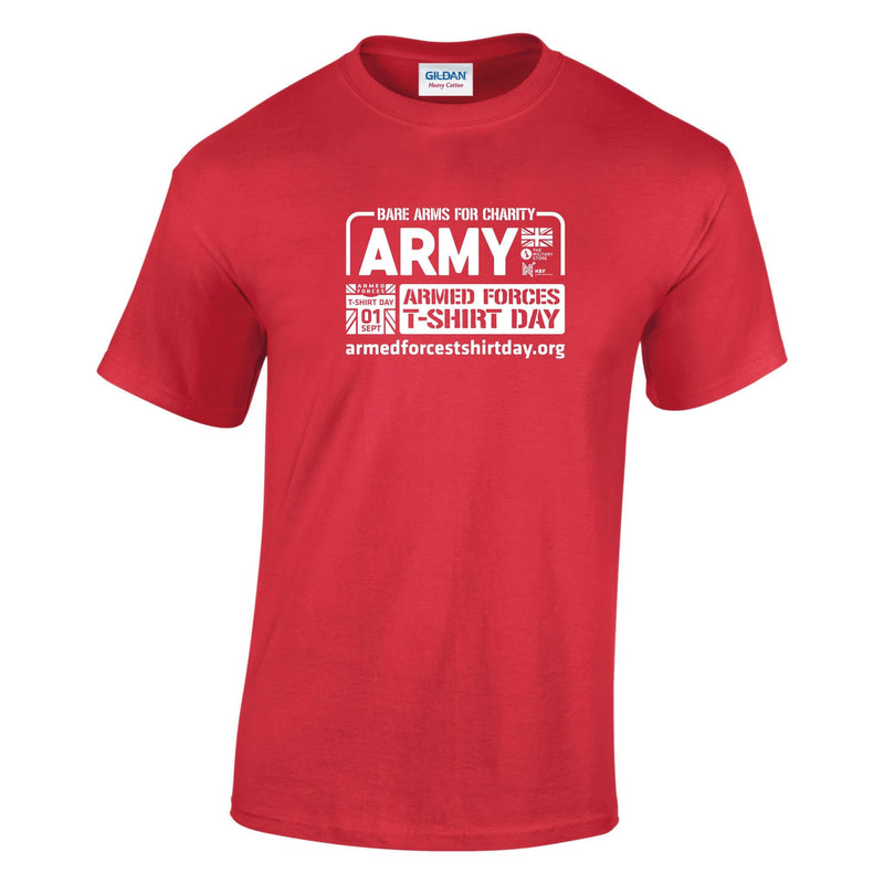 Armed Forces T-Shirt Day 2026 - Army Cotton T-Shirt (White Print)