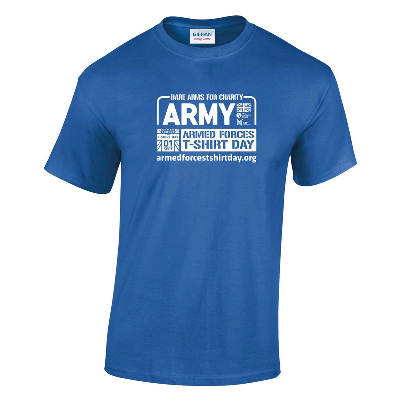 Armed Forces T-Shirt Day 2026 - Army Cotton T-Shirt (White Print)