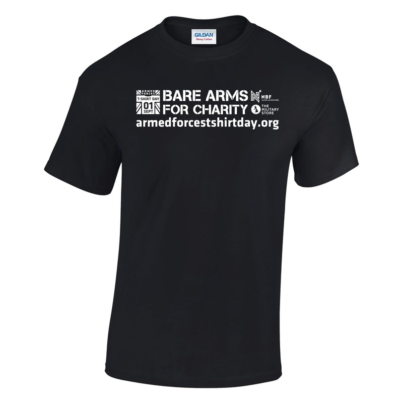 Armed Forces T-Shirt Day 2025 - 'Classic' White Logo' Cotton T-Shirt