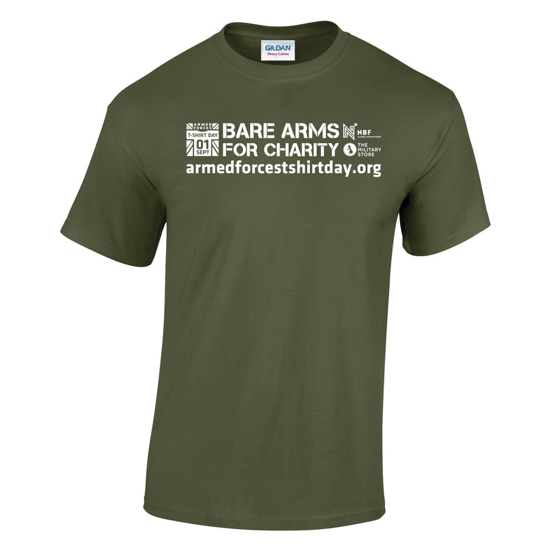 Armed Forces T-Shirt Day 2025 - 'Classic' White Logo' Cotton T-Shirt