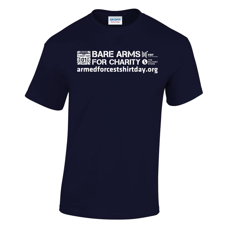 Armed Forces T-Shirt Day 2025 - 'Classic' White Logo' Cotton T-Shirt
