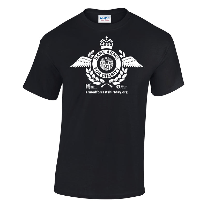 Armed Forces T-Shirt Day 2025 - 'Harrier White' Logo Cotton T-Shirt