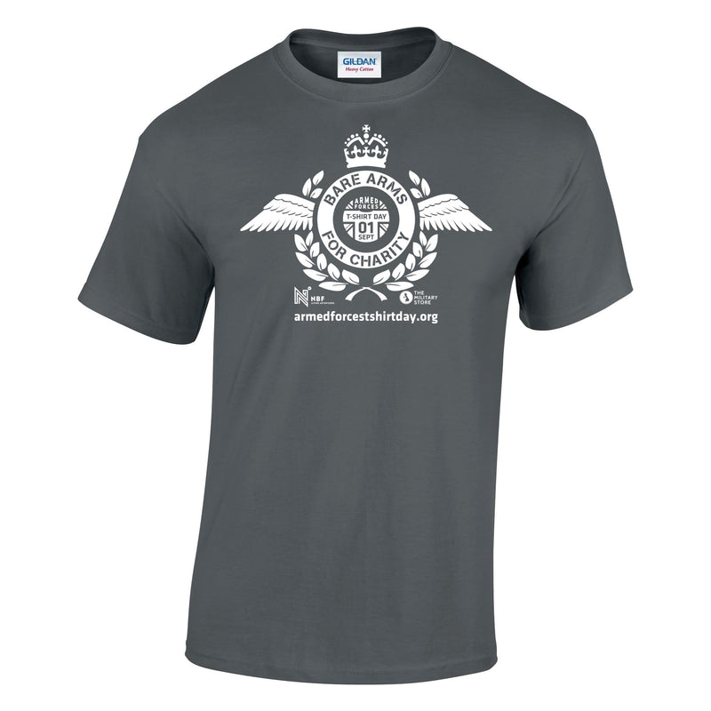 Armed Forces T-Shirt Day 2025 - 'Harrier White' Logo Cotton T-Shirt