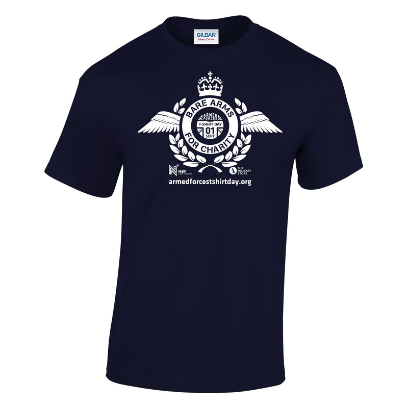 Armed Forces T-Shirt Day 2025 - 'Harrier White' Logo Cotton T-Shirt