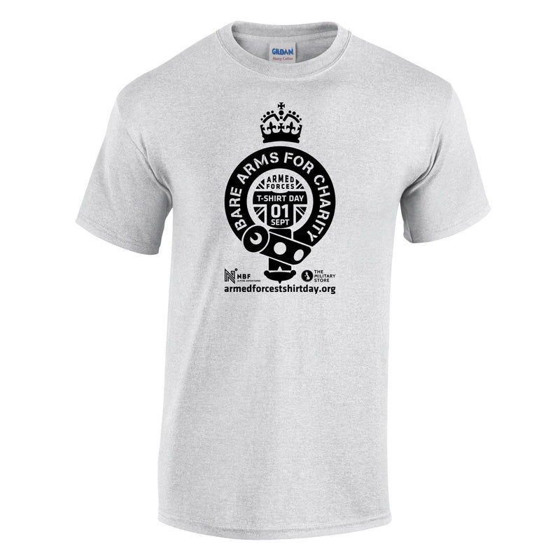Armed Forces T-Shirt Day 2025 - 'Warrior Black' Logo Cotton T-Shirt