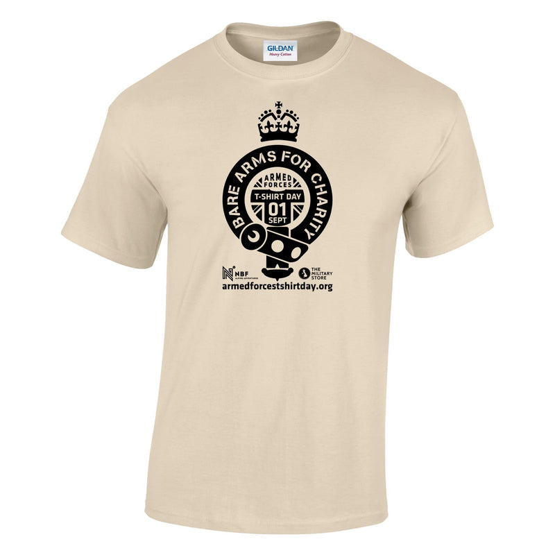 Armed Forces T-Shirt Day 2025 - 'Warrior Black' Logo Cotton T-Shirt
