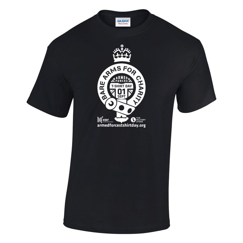 Armed Forces T-Shirt Day 2025 - 'Warrior White' Logo Cotton T-Shirt