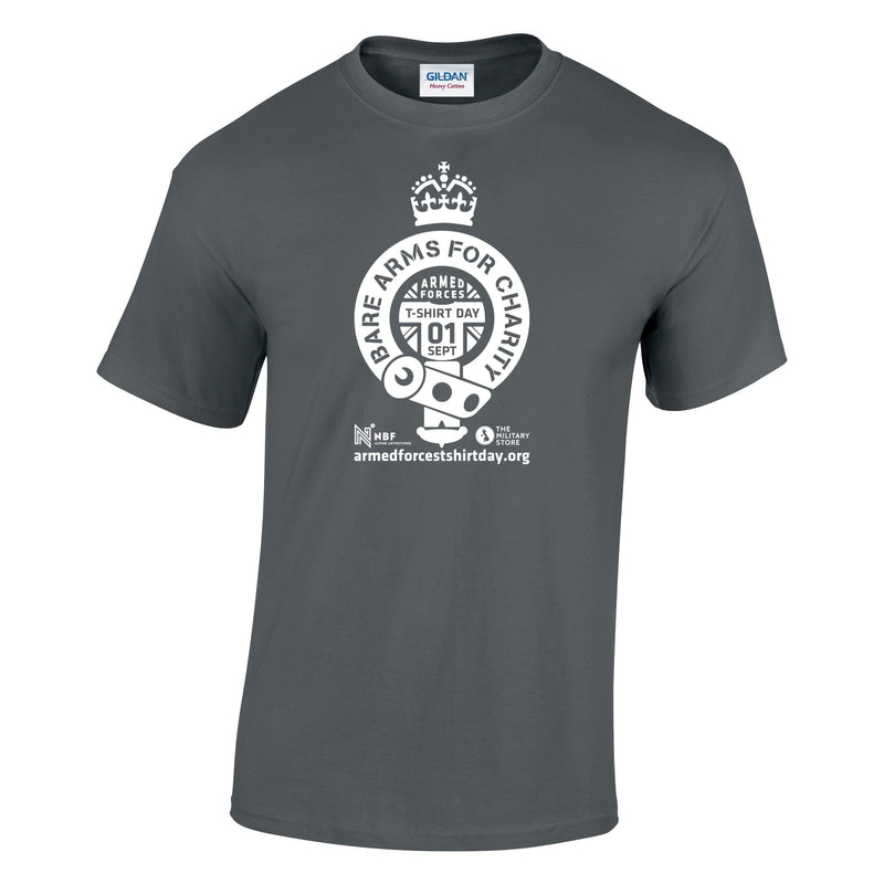 Armed Forces T-Shirt Day 2025 - 'Warrior White' Logo Cotton T-Shirt