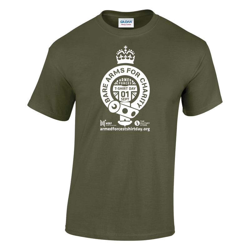 Armed Forces T-Shirt Day 2025 - 'Warrior White' Logo Cotton T-Shirt