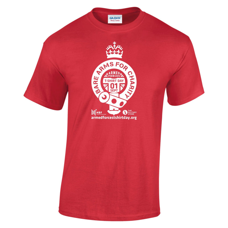 Armed Forces T-Shirt Day 2025 - 'Warrior White' Logo Cotton T-Shirt