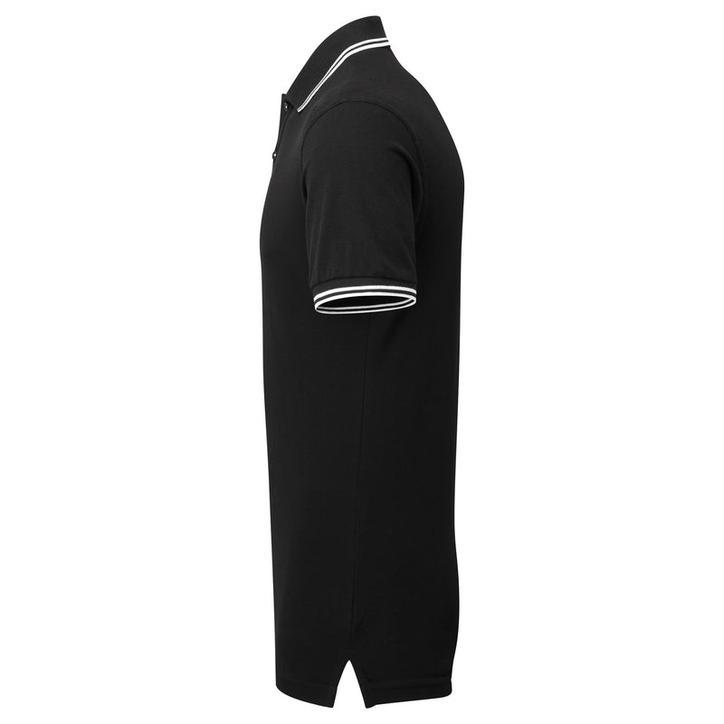 Fitted Tipped Polo Shirt - Choose Your Badge