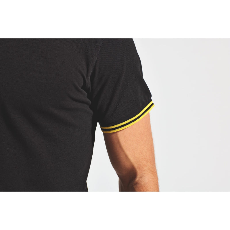 Fitted Tipped Polo Shirt - Choose Your Badge