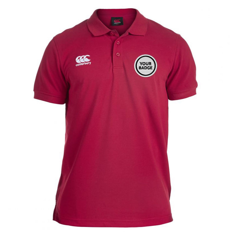 Canterbury Rugby Polo - Choose Your Badge