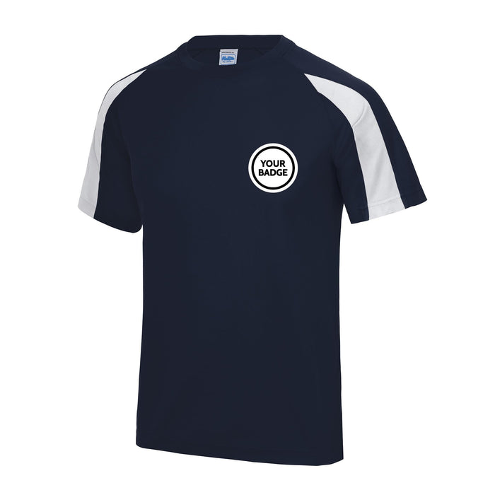 Contrast Polyester T-Shirt - Choose Your Badge