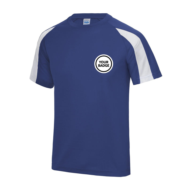 Contrast Polyester T-Shirt - Choose Your Badge