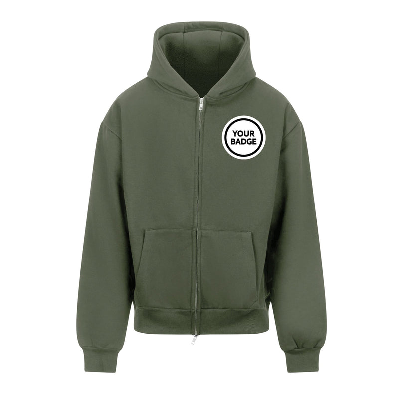 Heavyweight Zipped Hoodie - Choose Your Badge