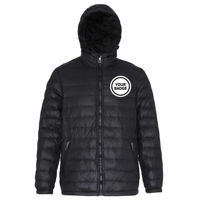 Hooded Contrast Padded Jacket - Choose Your Badge
