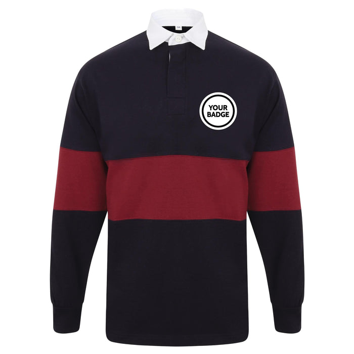 United States Military Long Sleeve Panelled Rugby Shirt