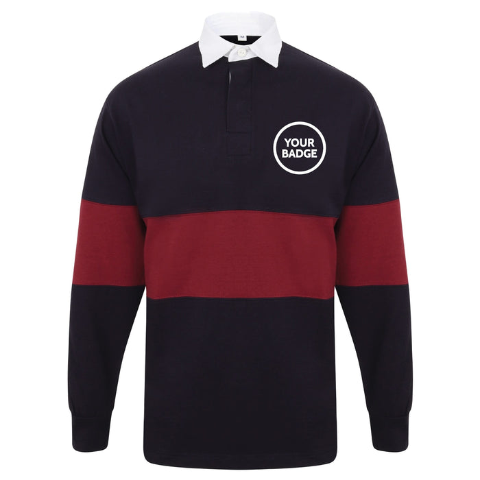United States Military Long Sleeve Panelled Rugby Shirt