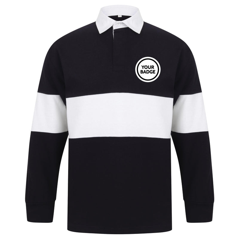 United States Military Long Sleeve Panelled Rugby Shirt
