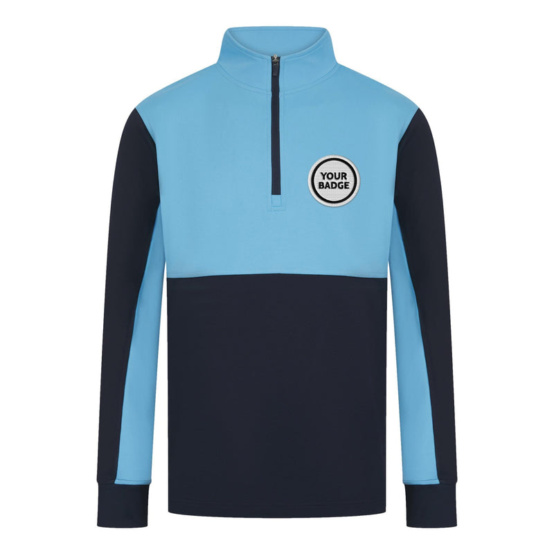 Quarter Zip Tracksuit Top - Choose Your Badge