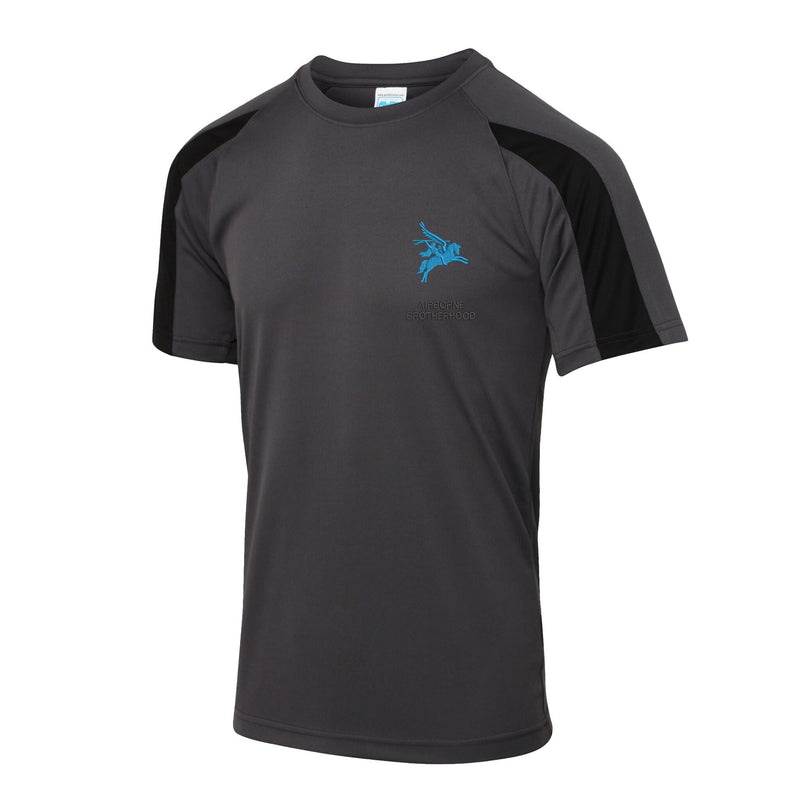 Airborne Brotherhood Contrast Polyester T-Shirt